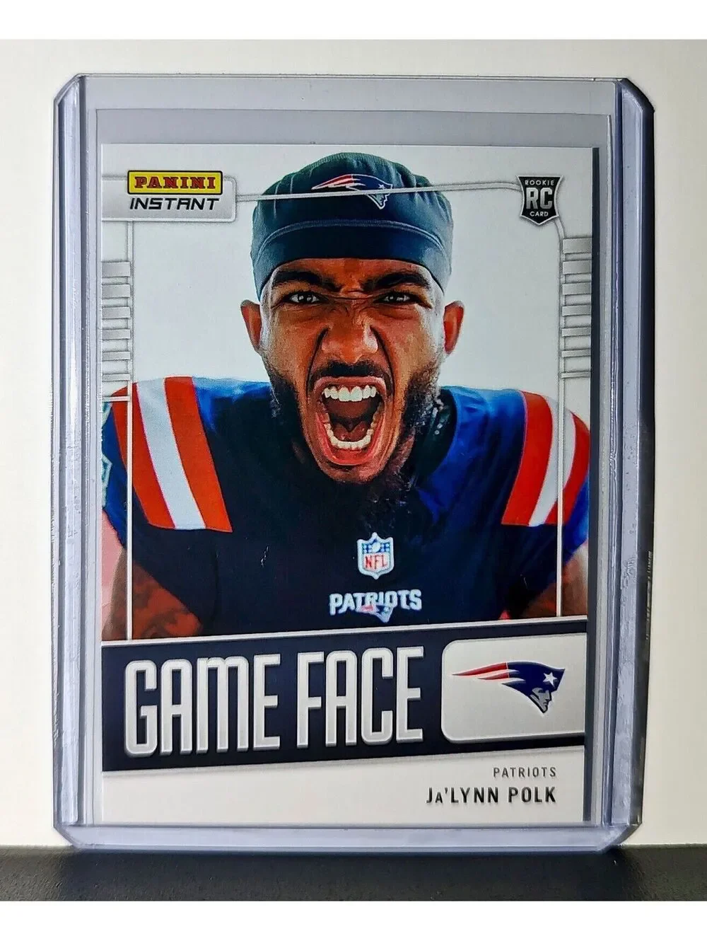 Ja’Lynn Polk 2024 Panini Game Face #10 NFL Rookie Card Patriots 1/331
